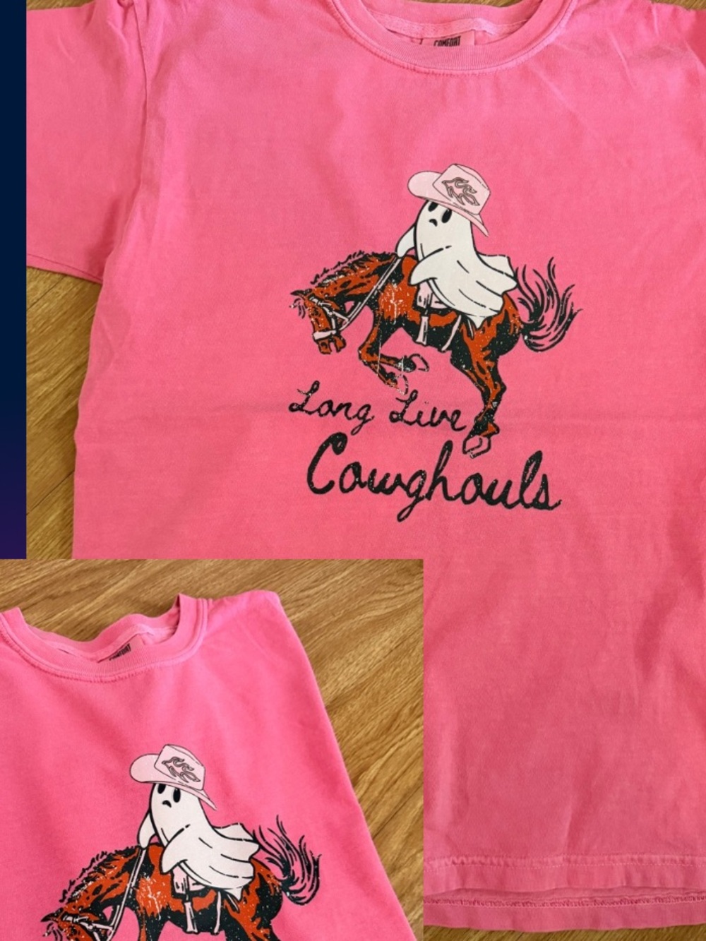 Kids Pink 'Long Live Cawghouls' Graphic Tee